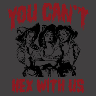 You can't hex with us -oversized Crew Neck Design