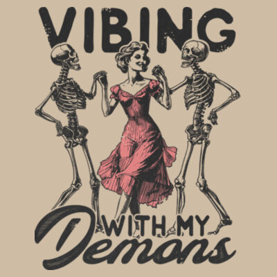 Vibing with my demons oversized Tee Design