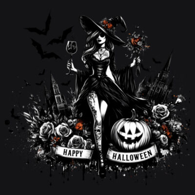 Happy Hallowen Oversized Tee Design