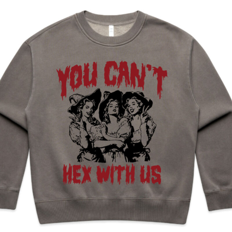 You can't hex with us -oversized Crew Neck Thumbnail
