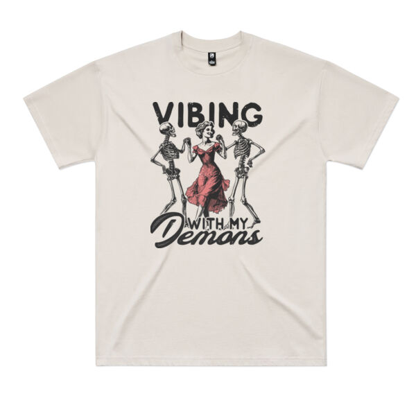 Vibing with my demons oversized Tee Thumbnail